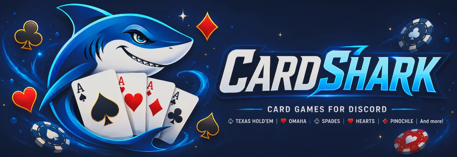 CardShark: card games for Discord
